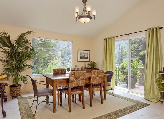 Opens to dining patio