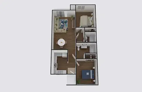 Floor plan 2X2