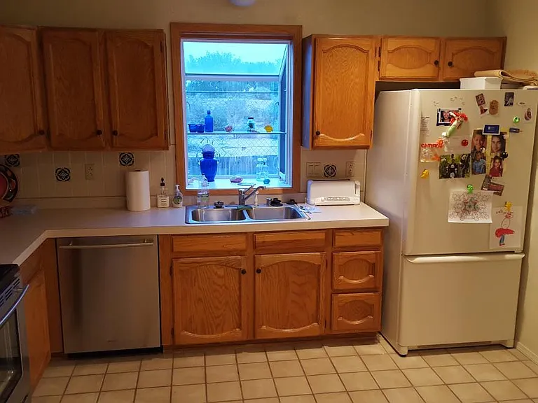 Kitchen looking out to golf course