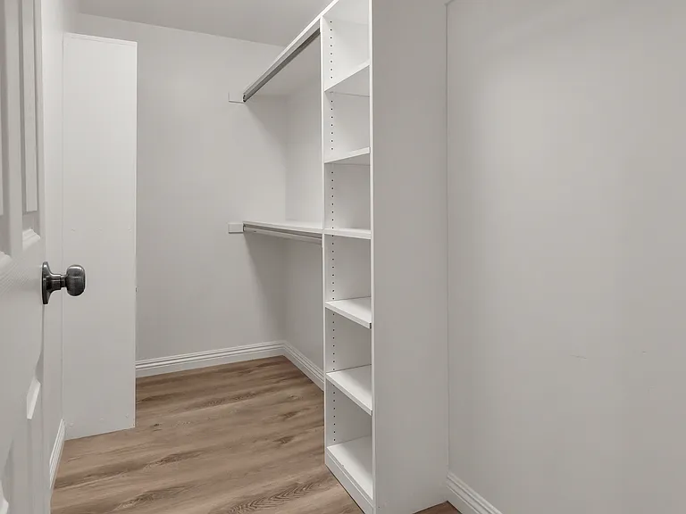 Master bedroom's walk-in closet