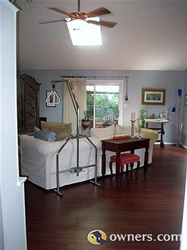 Great room, taken from the kitchen, sliding doors/backyard