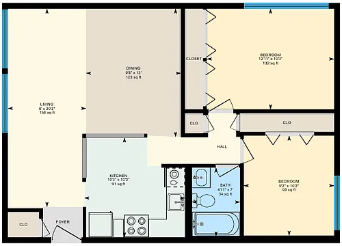 Floor plan 2B