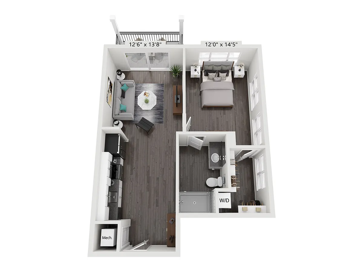 Floor plan 1B