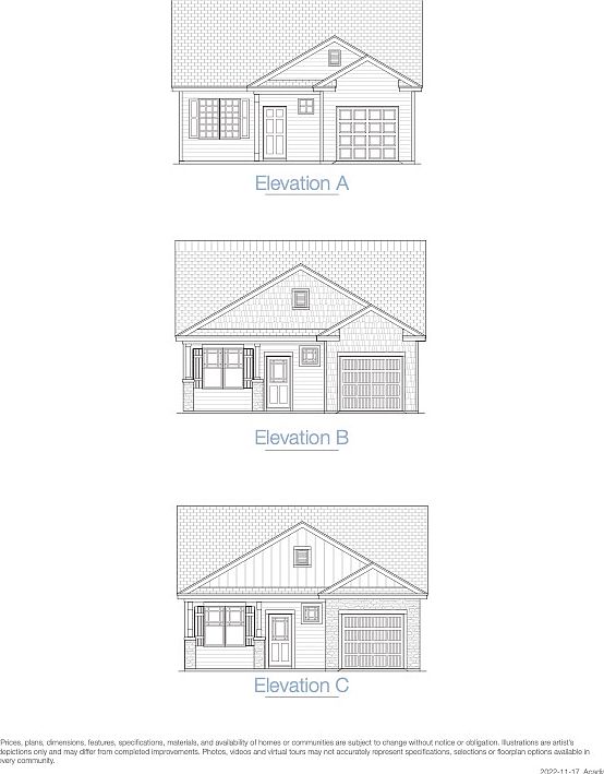 Acadia Elevations