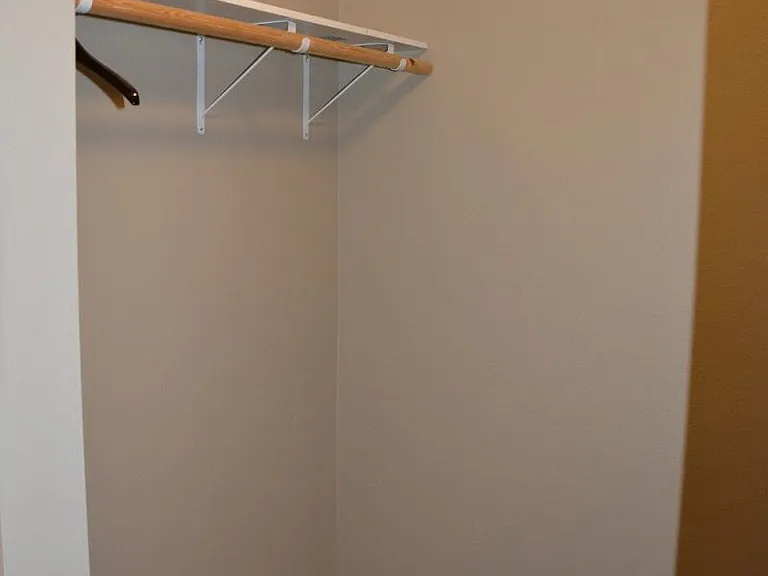 walk-in closet left side