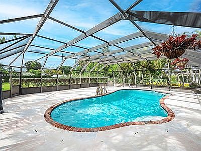 Large enclosed pool area