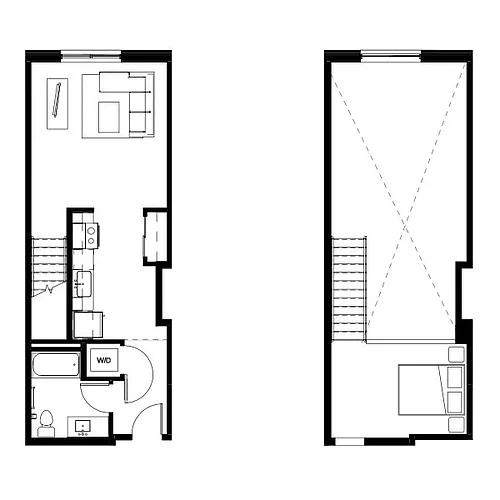 Floor plan Studio Loft 5