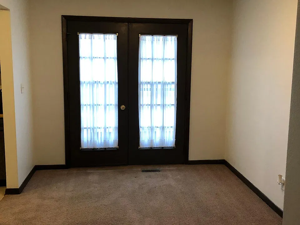 Formal dining room and back door