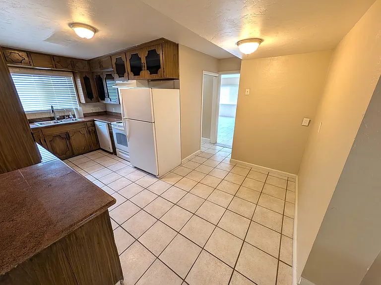 Kitchen looking toward living room.