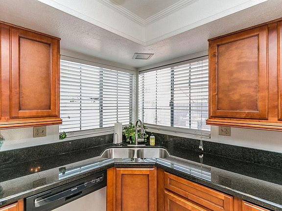 Kitchen with granite tops
