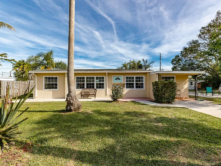 Two bedroom, two bath unit with off street parking