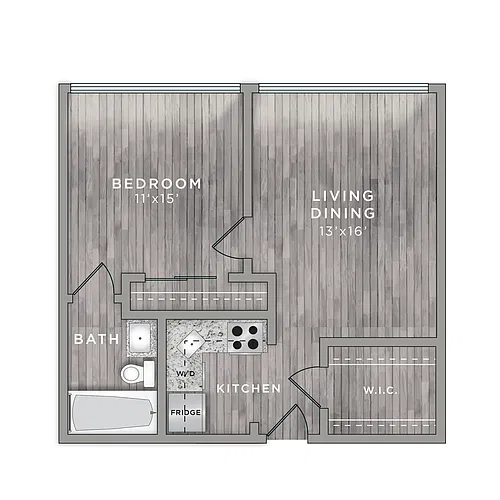 Floor plan 1 Bedroom