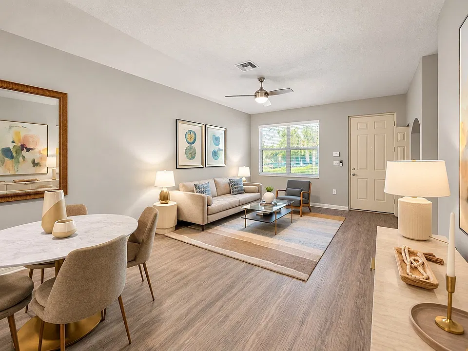 Step into modern elegance at Villas of Juno. This beautifully designed living space features stylish furnishings, abundant natural light, and a cozy atmosphere perfect for relaxation. Don't miss your chance to call this homeschedule a tour today!