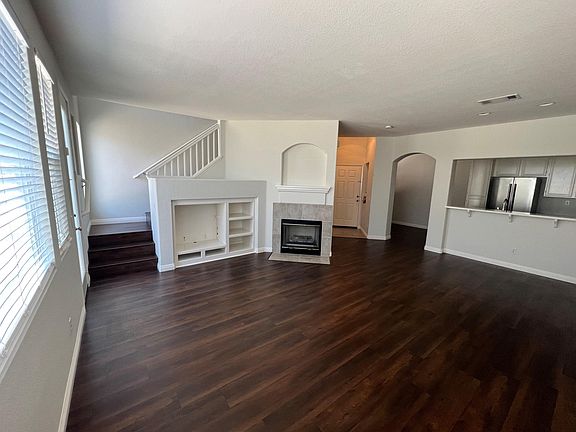 Living/Dining Area with fireplace