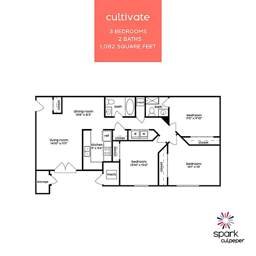 Floor plan Cultivate