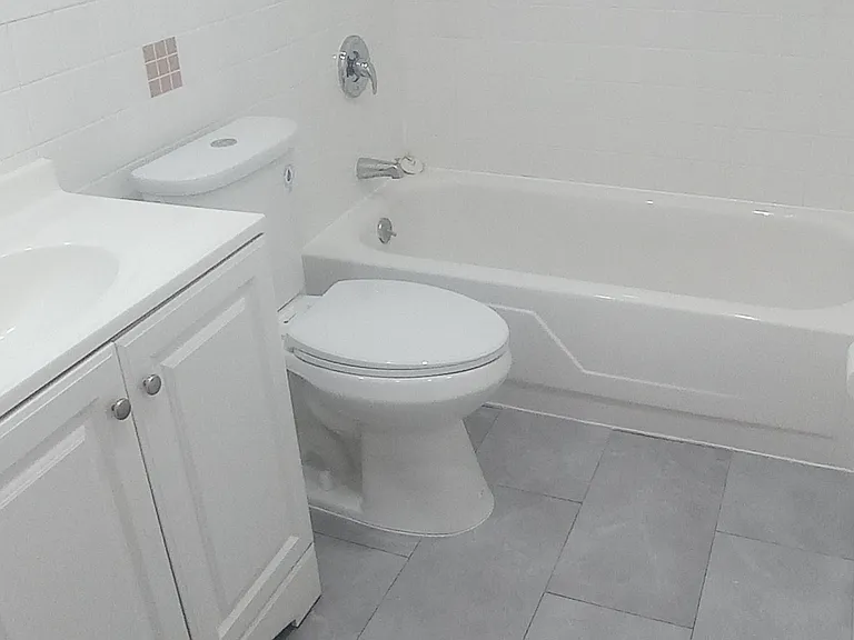 Bathroom (New lighting and flooring)