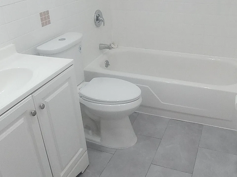 Bathroom (New lighting and flooring)