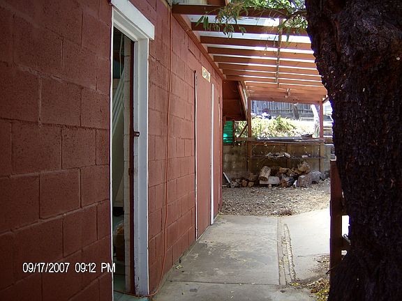 Front of workshop/driveway