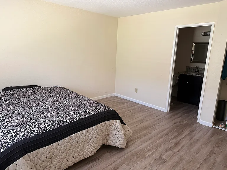 1st floor master bedroom with attached full bath.