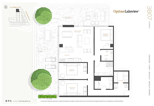Floor plan 3B07