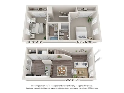 Floor plan Bentley II Town