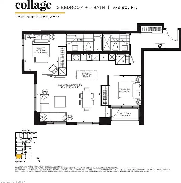 2 bed, 2.0 bath, 973 sqft, $3,600 — Photo 2