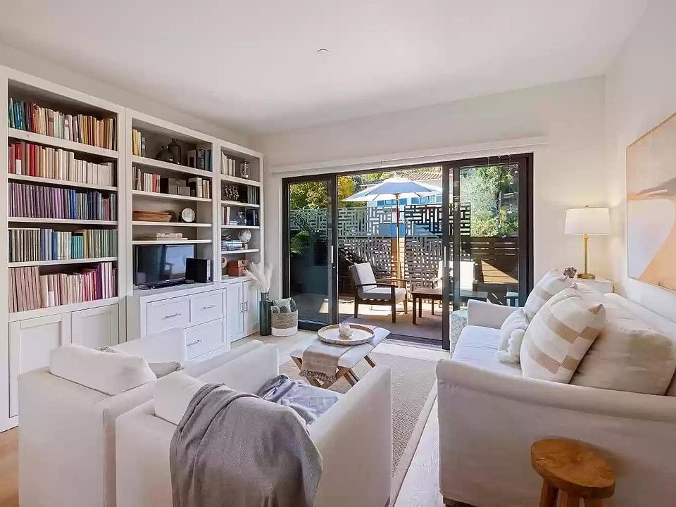 Living room open to the deck