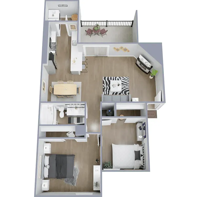 Floor plan Two Bedroom