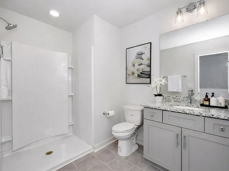 Spa-like mornings. Sleek, clean lines and modern fixtures to start your day right.
