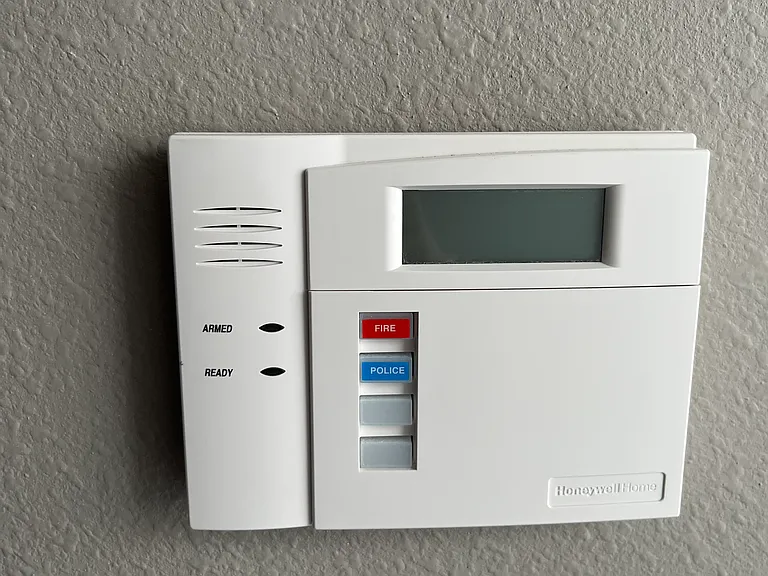 Protected with an included alarm system!