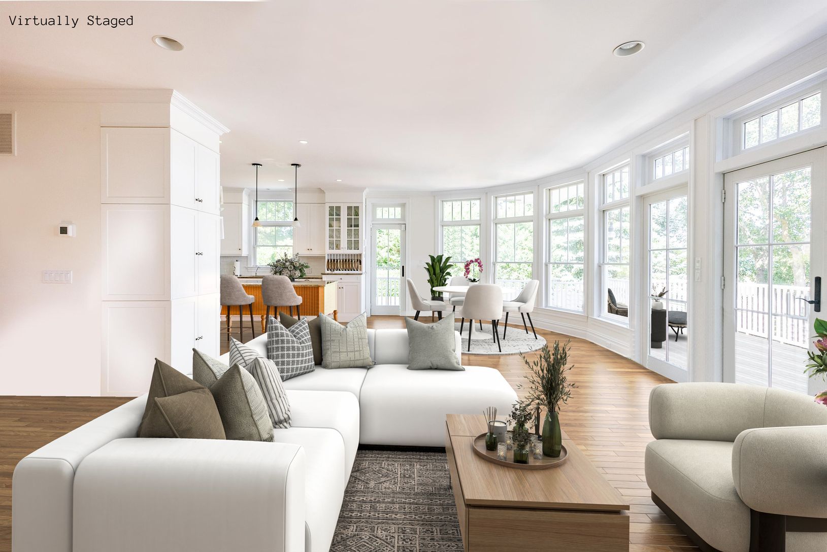 Virtually Staged Living Room