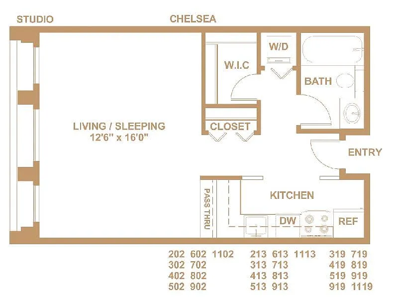 Floor plan Chelsea