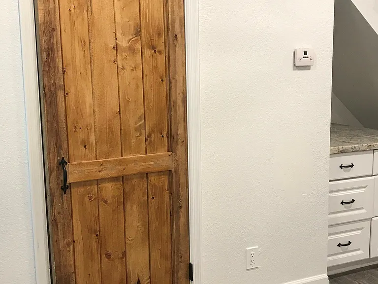 Powder room door