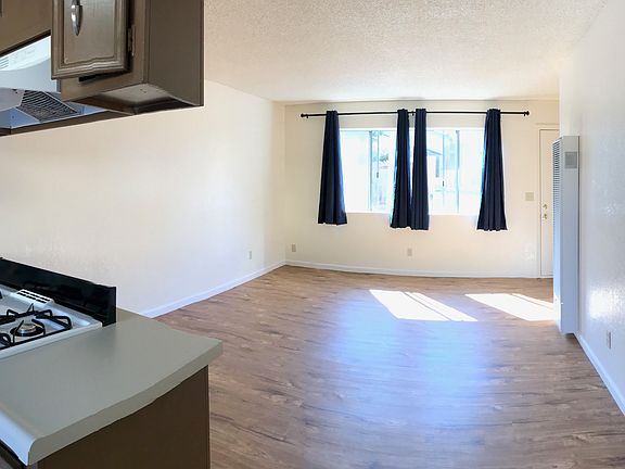 Open space from kitchen to living area