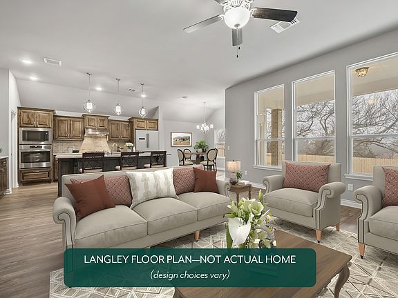 New Home Bixby OK- Langley 3 Car Plan