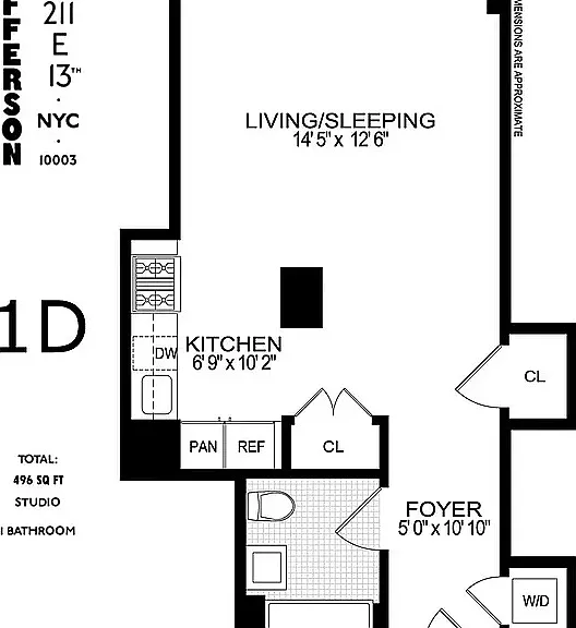 211 E 13th St #1D — Photo 7