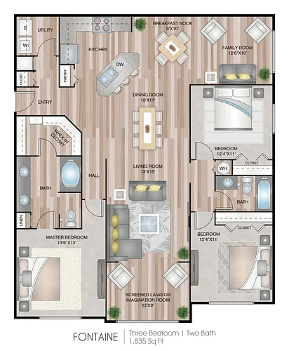 Floor plan Fontaine - Premium Plus