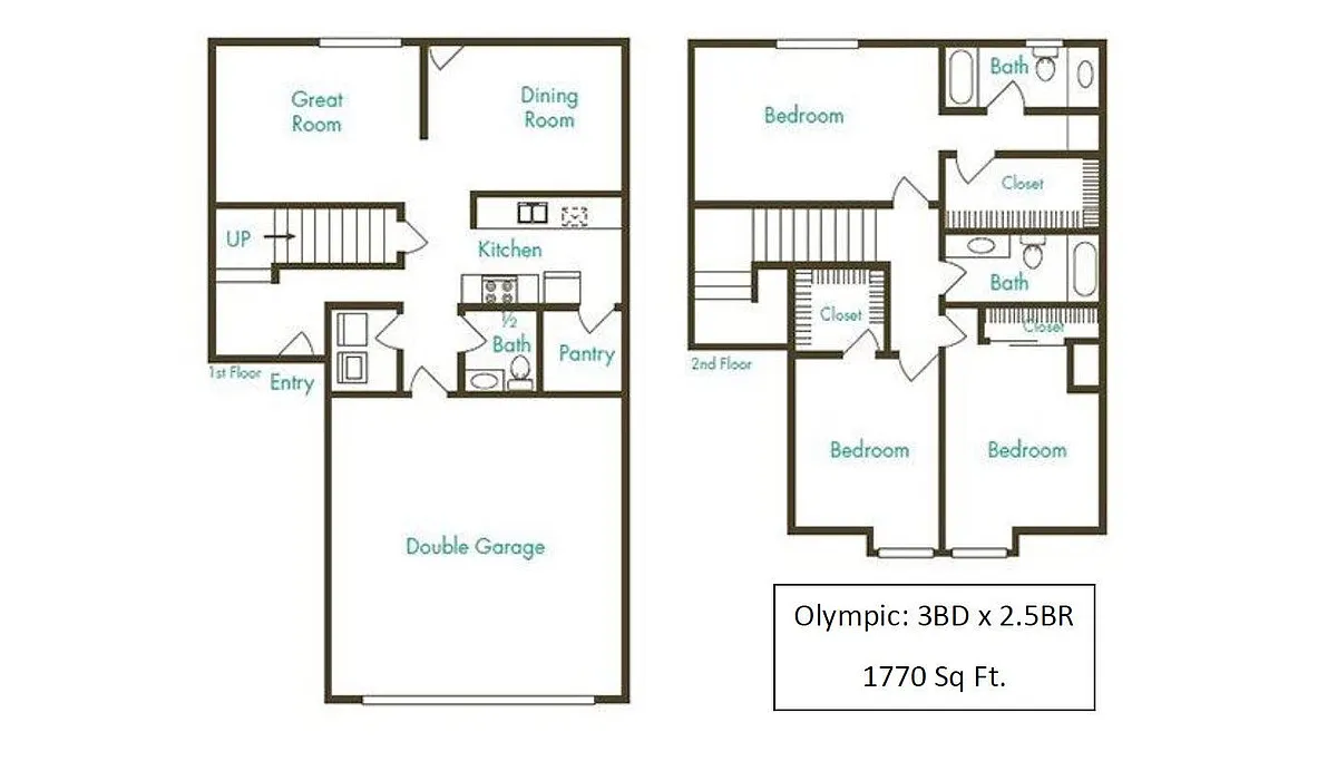 Floor plan Olympic at Sumner