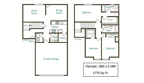 Floor plan Olympic at Sumner
