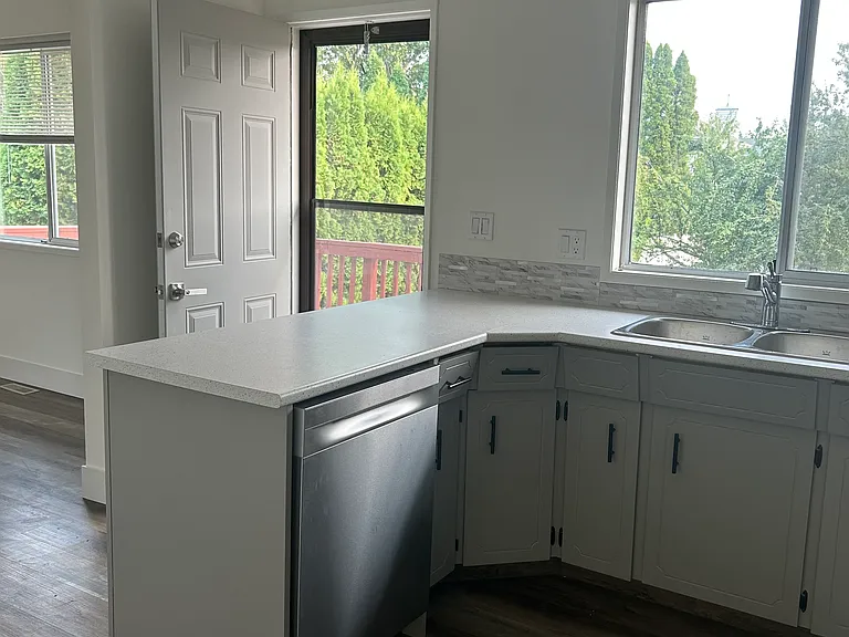 Updated kitchen with new dishwasher