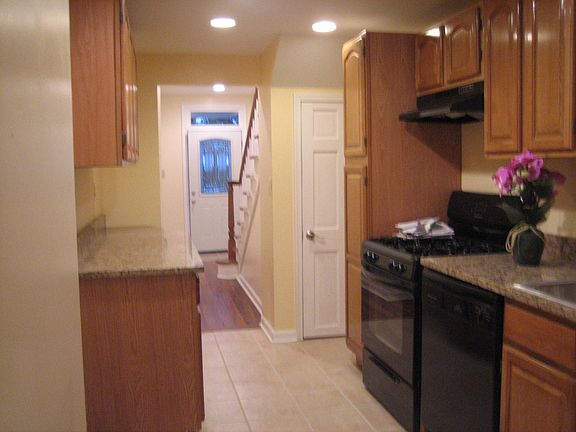 kitchen facing front door