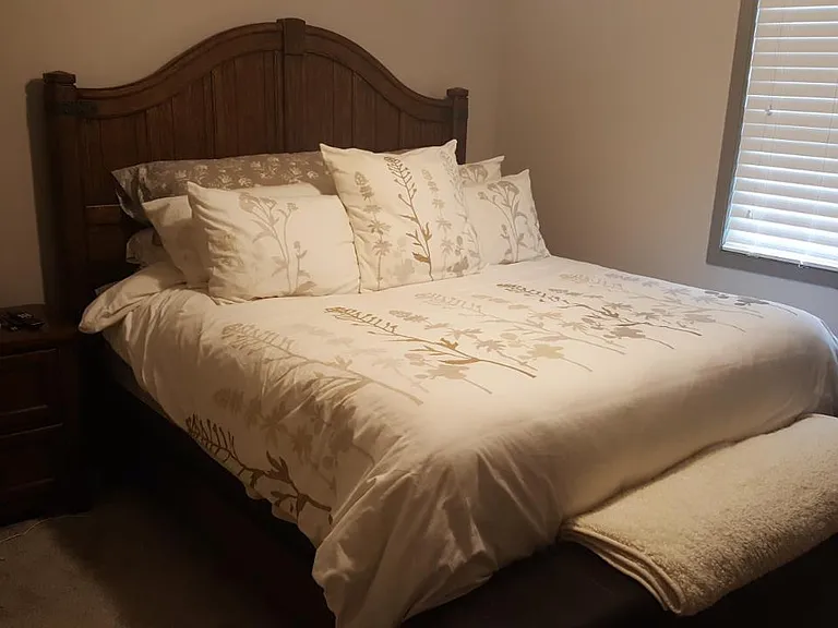Bedroom. Note: photo is from previous tenant, unit is not furnished.