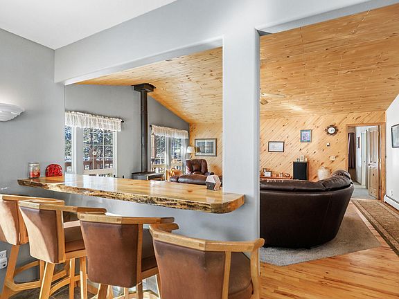 Live edge bar top. Great work from home space!!