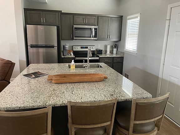 A fully supplied kitchen will all you need to make hearty meals!