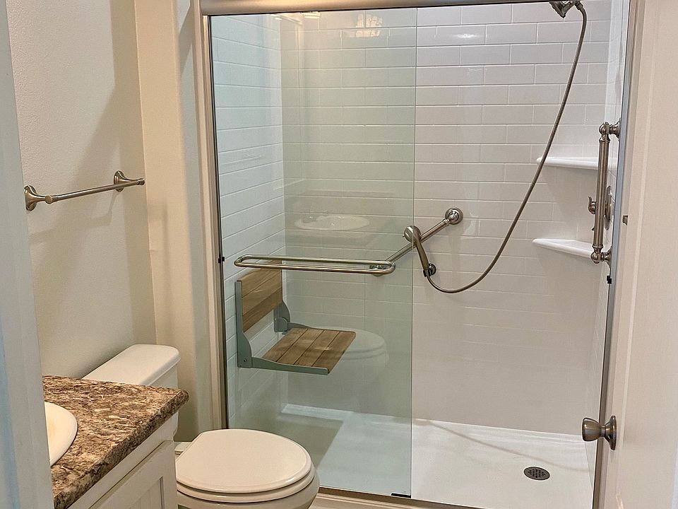 Full bathroom with shower.
