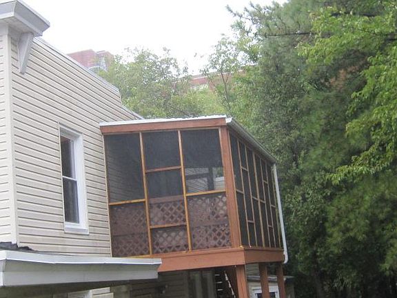 Private deck and screened porch