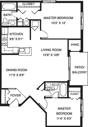Floor plan 2B