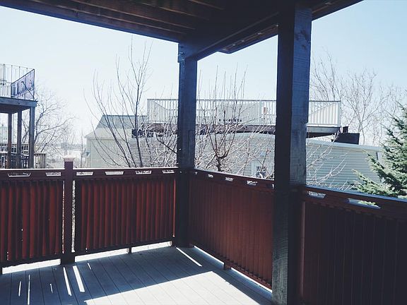 Private deck with ocean views
