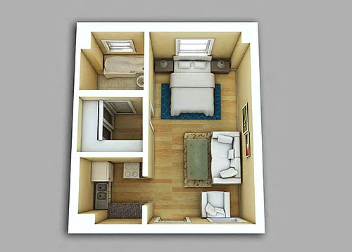 Floor plan Studio #228-728