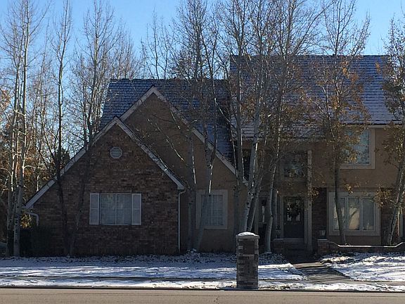 Front of house in the winter